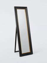 John Lewis John Lewis Georgian Freestanding Full-Length Cheval Mirror, 170cm, Black/Gold- Buy online at McGrocer