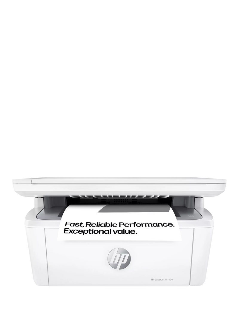 HP LaserJet M140w monochrome multifunction printer white - British product