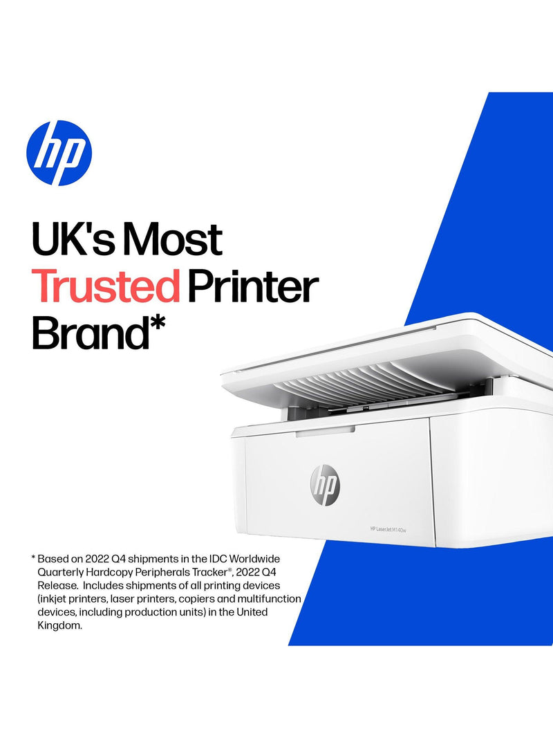 HP LaserJet M140w monochrome multifunction printer white - British product