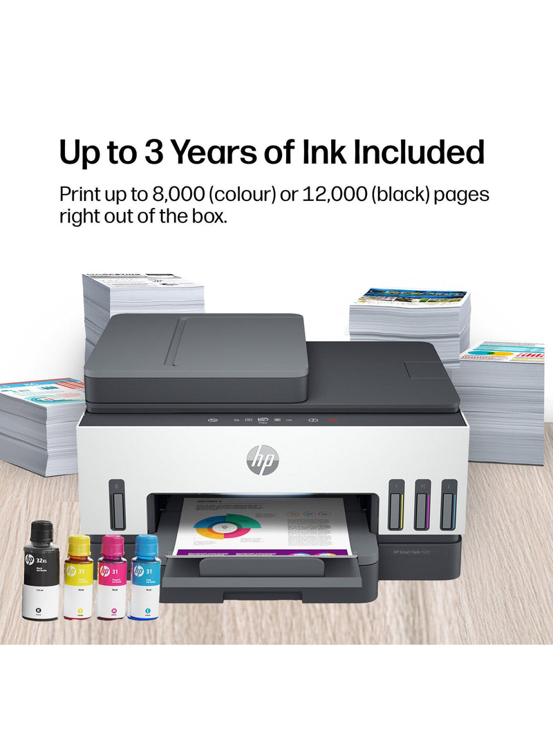 HP Smart Tank 7605 wireless printer Light Basalt, imported from the UK