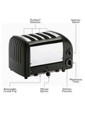Dualit NewGen Classic toaster 4-slice, UK version