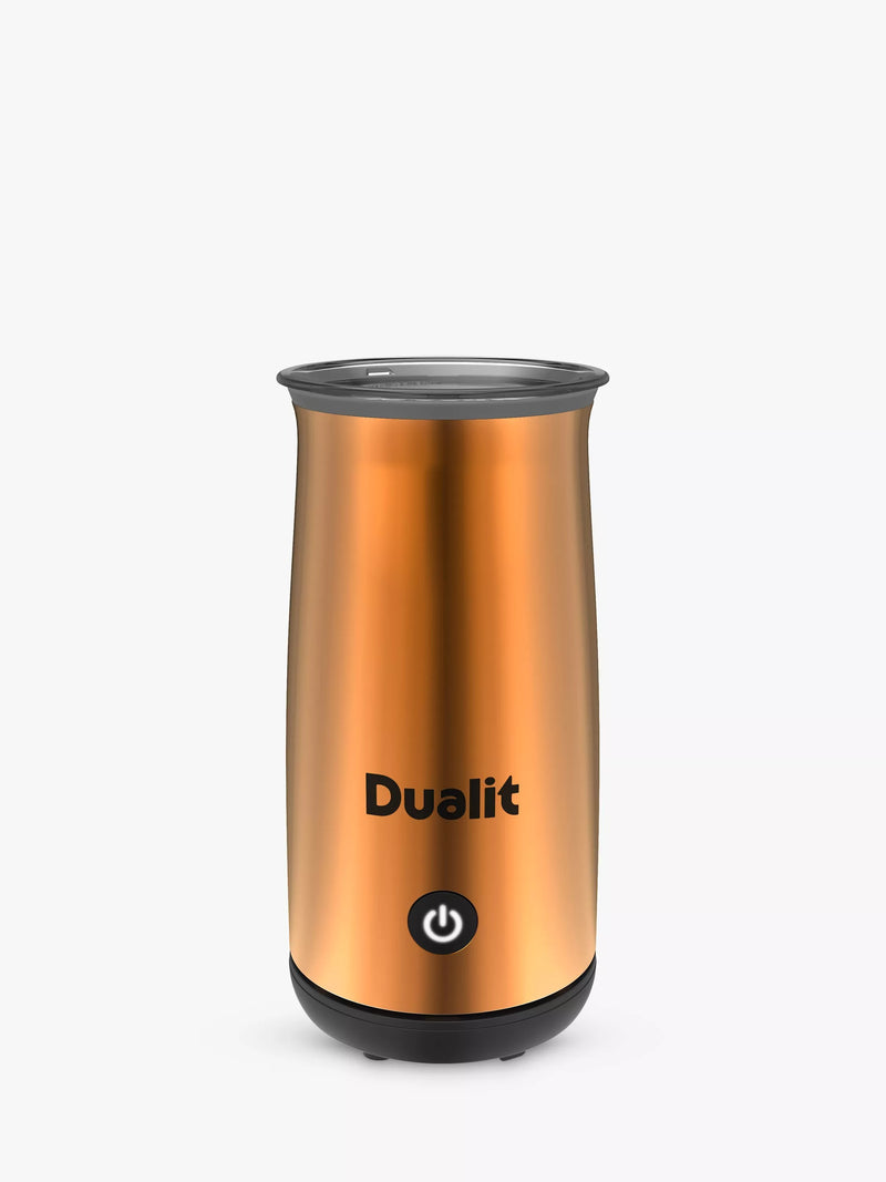 Dualit hot chocolate maker and milk frother in copper - British product