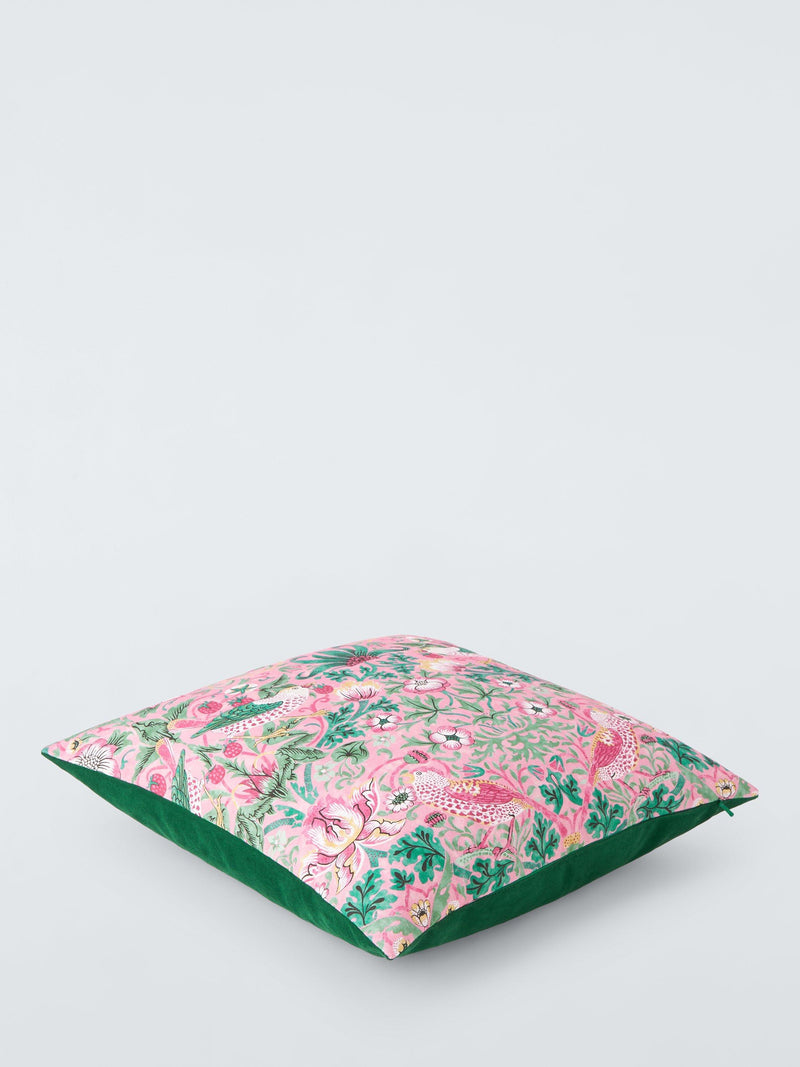 Morris & Co. Strawberry Thief cushion 45cm, imported from the UK