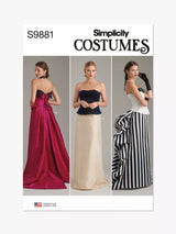 John Lewis Simplicity Misses' Floor Length Skirts Sewing Pattern S9881- Buy online at McGrocer