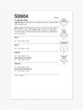 Simplicity sewing pattern S9904 for 46cm dolls, imported from the UK