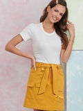 Simplicity cargo mini skirt sewing pattern S9924, UK version
