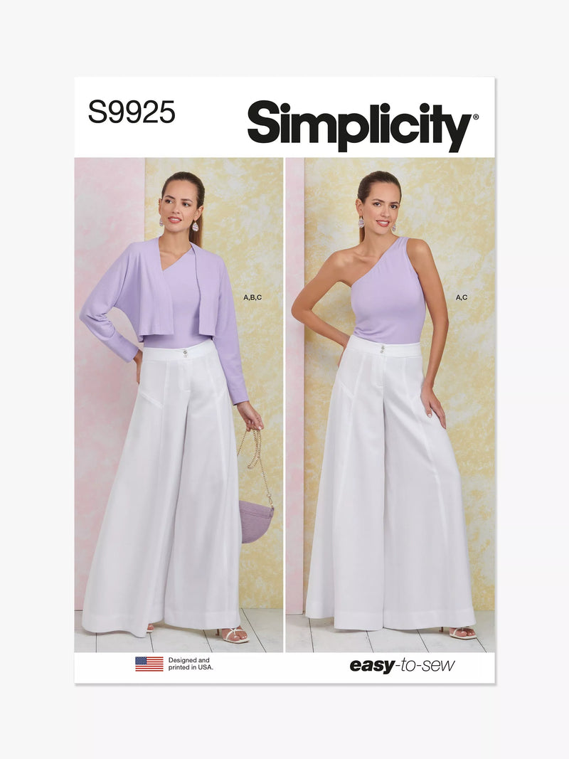 Simplicity sewing pattern SS9925, imported from the UK