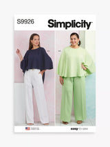 John Lewis Simplicity Misses' and Women's Top and Pants Sewing Pattern S9926- Buy online at McGrocer