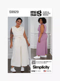 Simplicity sewing pattern lounge set, UK version