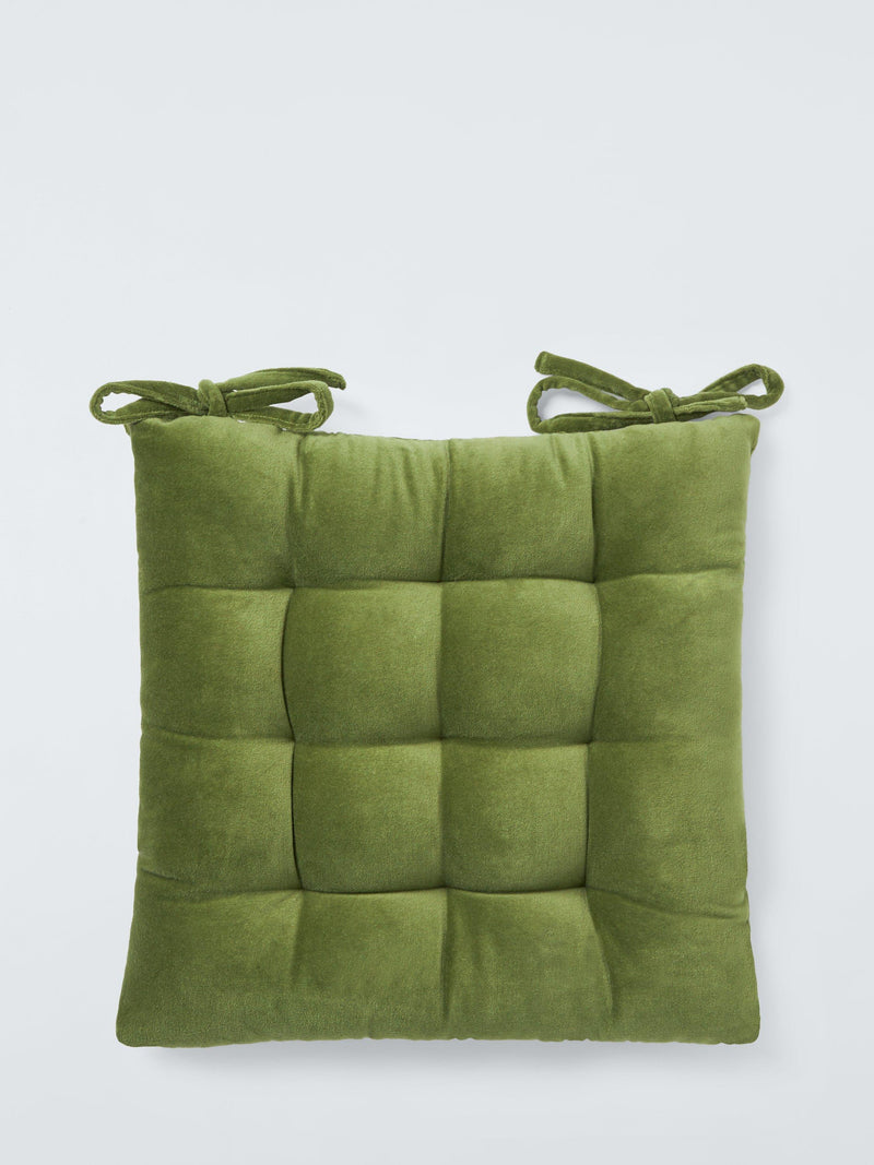John Lewis velvet seat pad 45cm square (British brand)