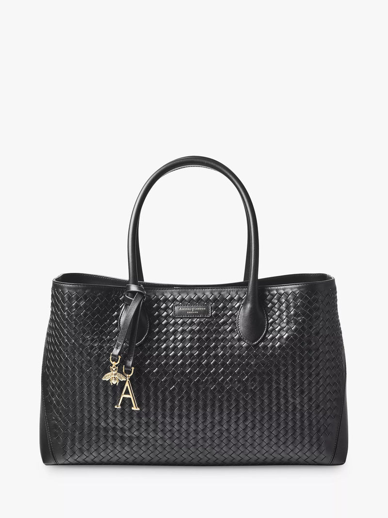 Aspinal of London slot weave leather tote bag - British product