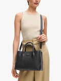 حقيبة يد Aspinal of London slot weave leather midi (ماركة بريطانية)
