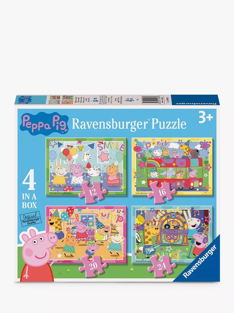 Peppa Pig celebration jigsaw puzzles set of 4, imported from the UK