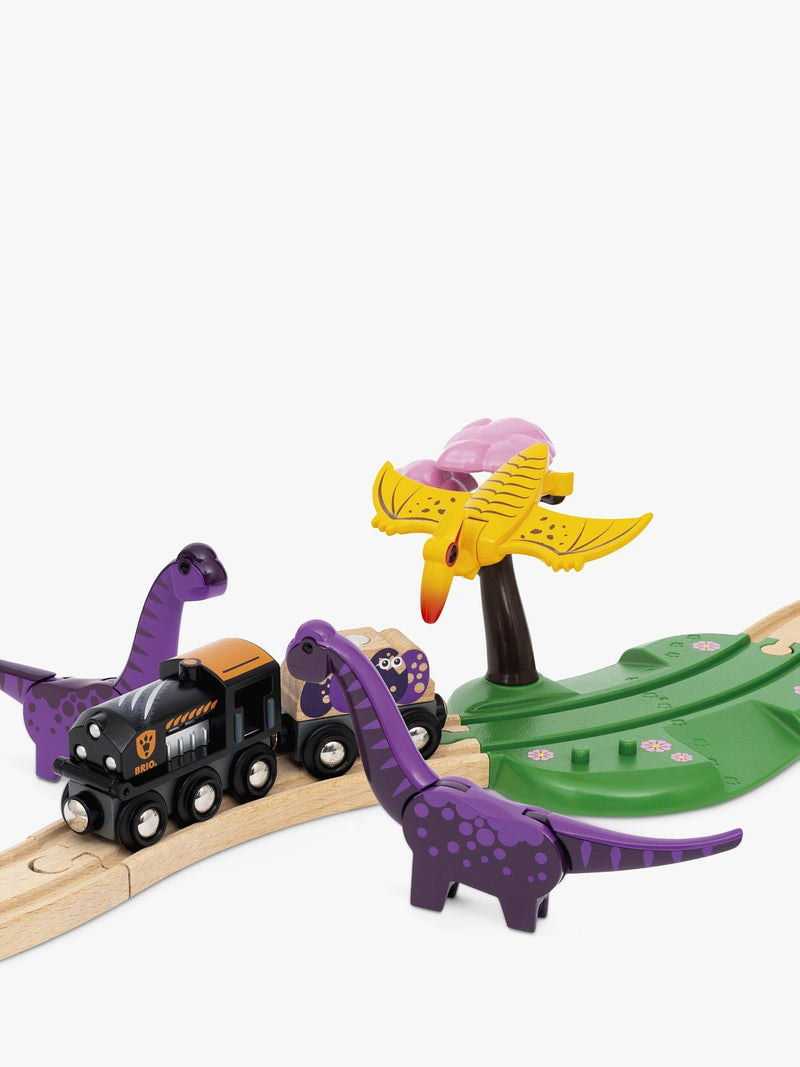 BRIO Dinosaur Adventure Playset 21-piece train set (British brand)