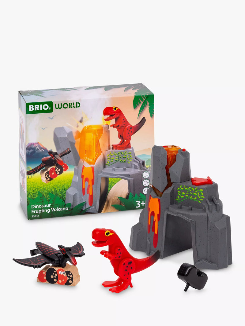 BRIO dinosaur erupting volcano playset (British brand)