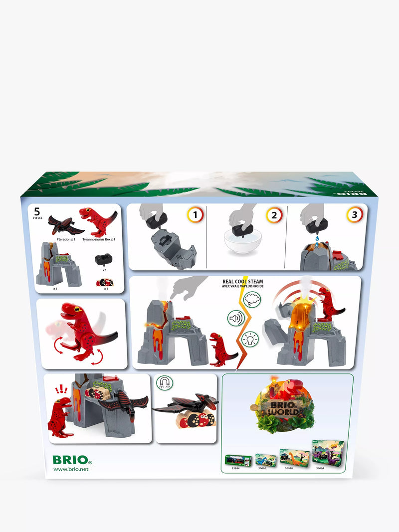BRIO dinosaur erupting volcano playset (British brand)