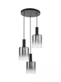 Där Savannah 3 pendant cluster light black smoked - British product