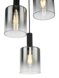 Där Savannah 3 pendant cluster light black smoked - British product