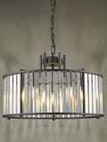 Där Kiran glass 5-arm pendant ceiling light, UK version