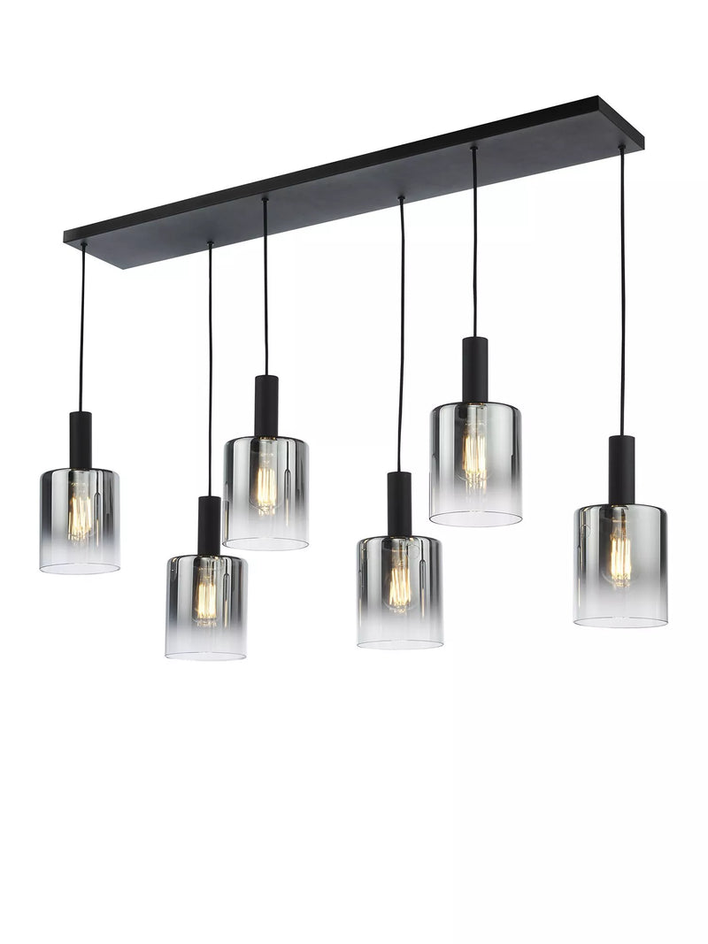 Där Savannah ceiling light black smoked glass - British product