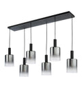 Där Savannah ceiling light black smoked glass - British product