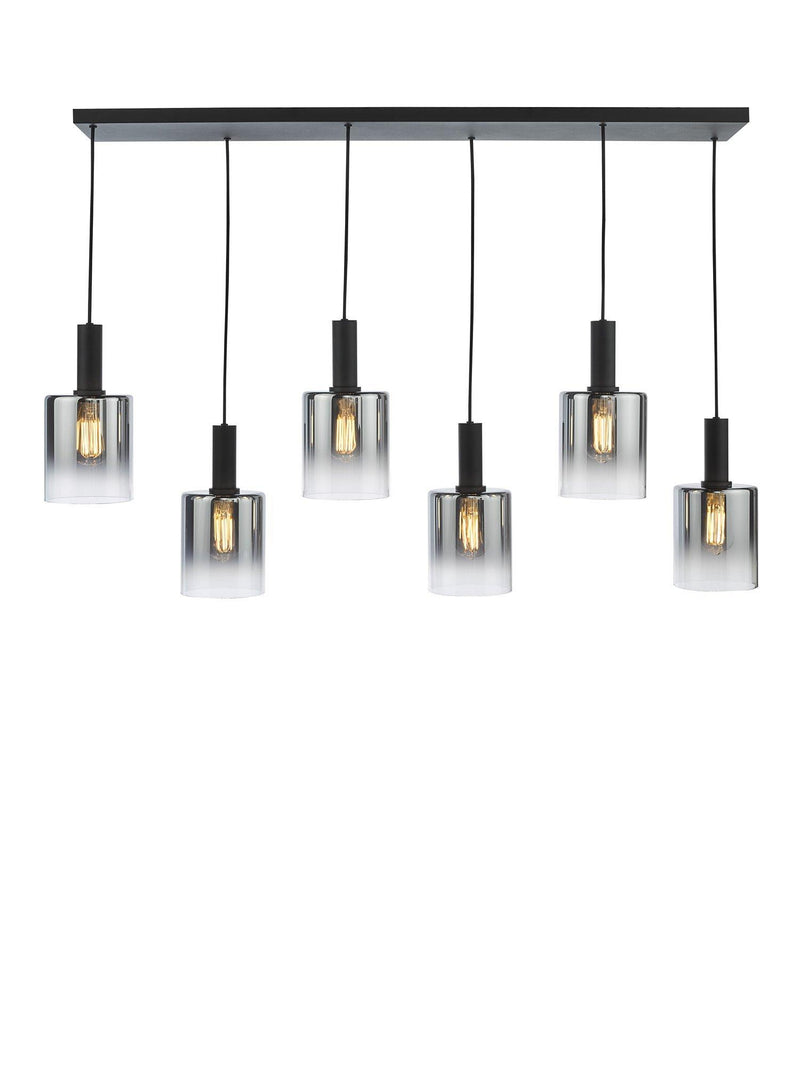 Där Savannah ceiling light black smoked glass - British product