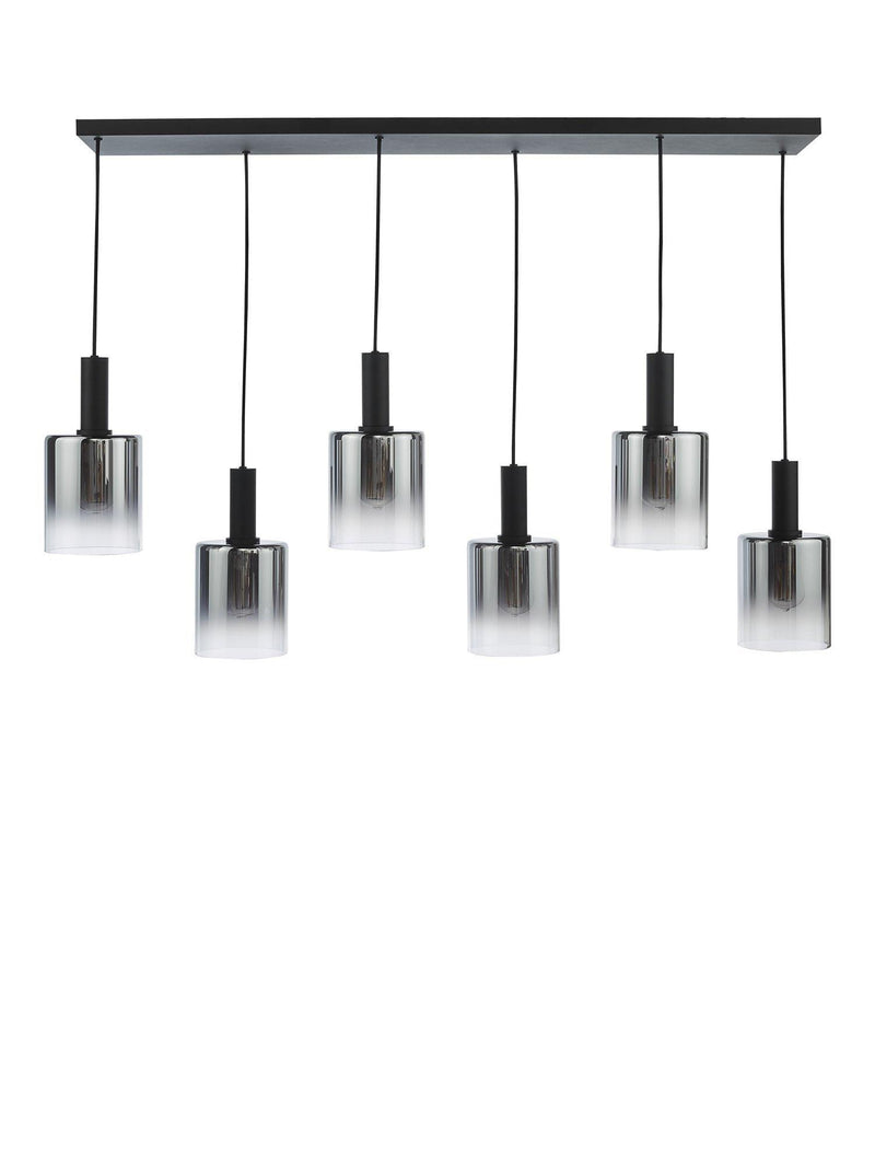 Där Savannah ceiling light black smoked glass - British product