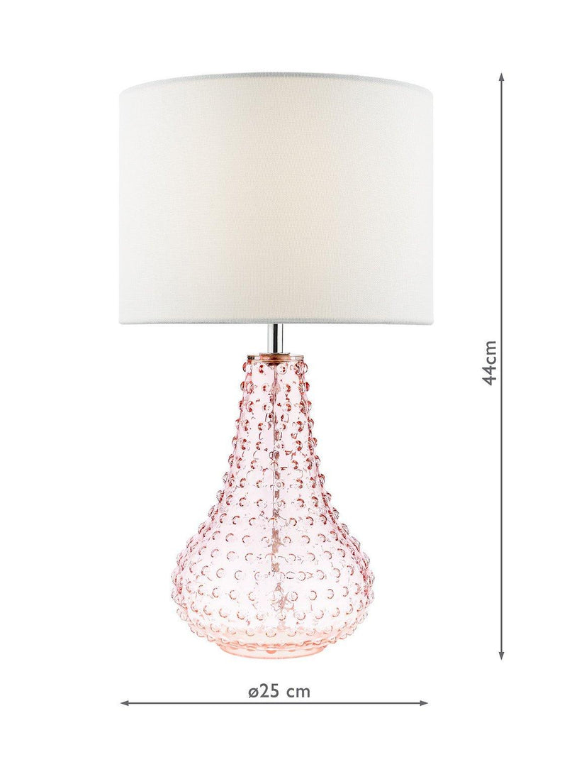 Där Kristina textured glass table lamp, UK version
