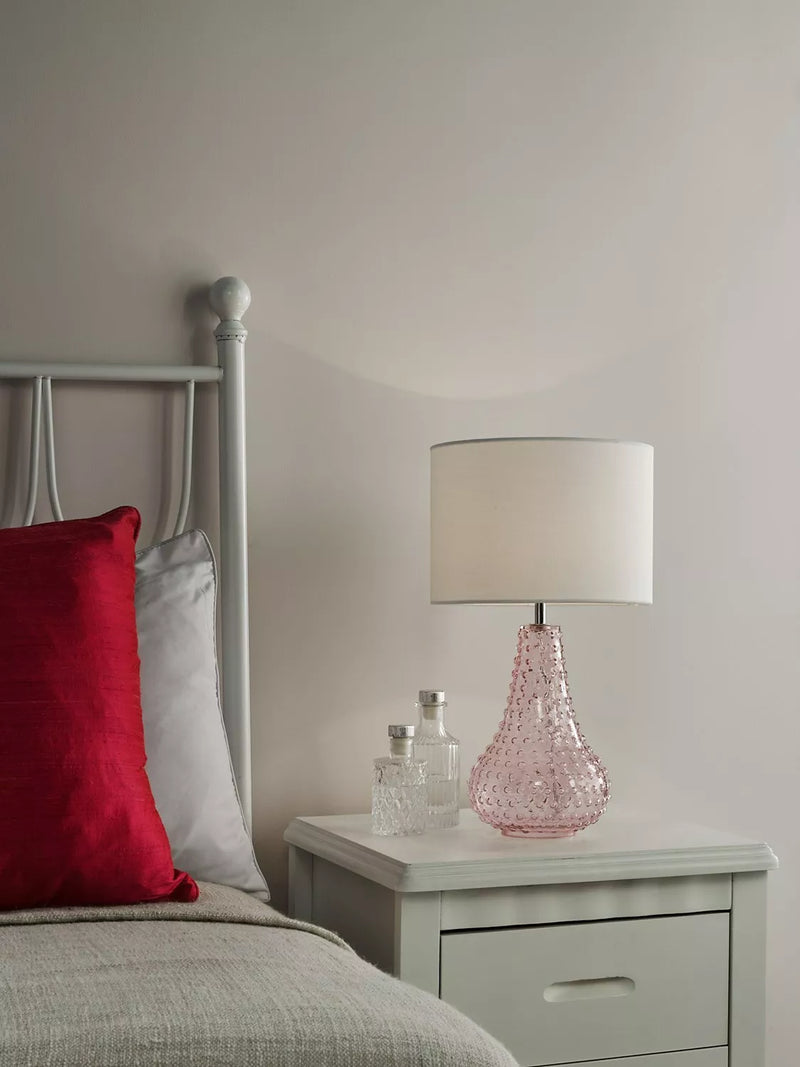 Där Kristina textured glass table lamp, UK version
