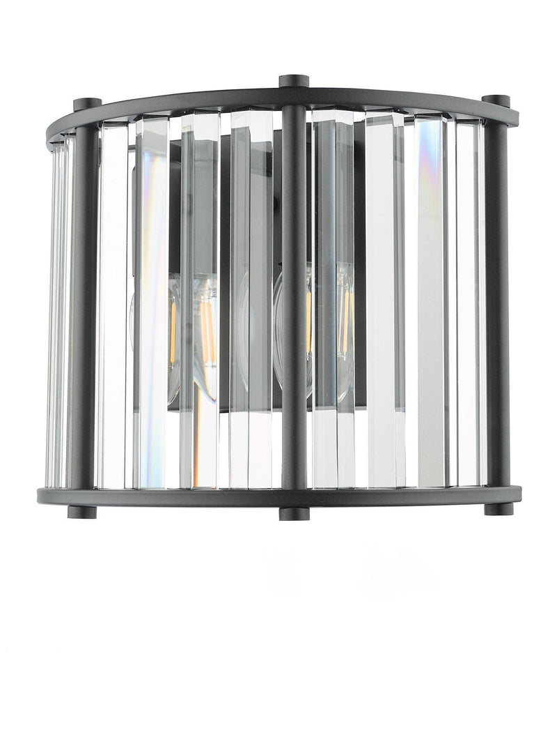 Där Kiran Glass 2 Arm Wall Light - British product