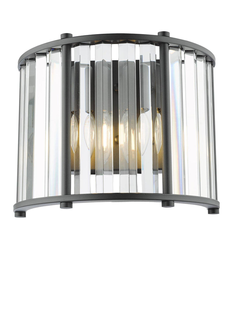 Där Kiran Glass 2 Arm Wall Light - British product