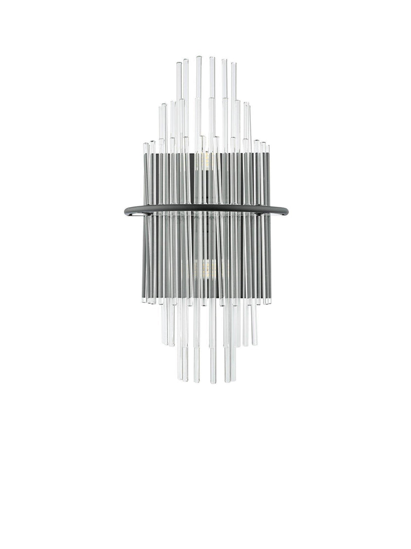 Där Lukas tiered glass wall light antique finish, imported from the UK
