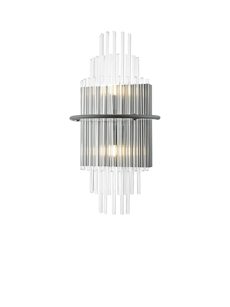 Där Lukas tiered glass wall light antique finish, imported from the UK