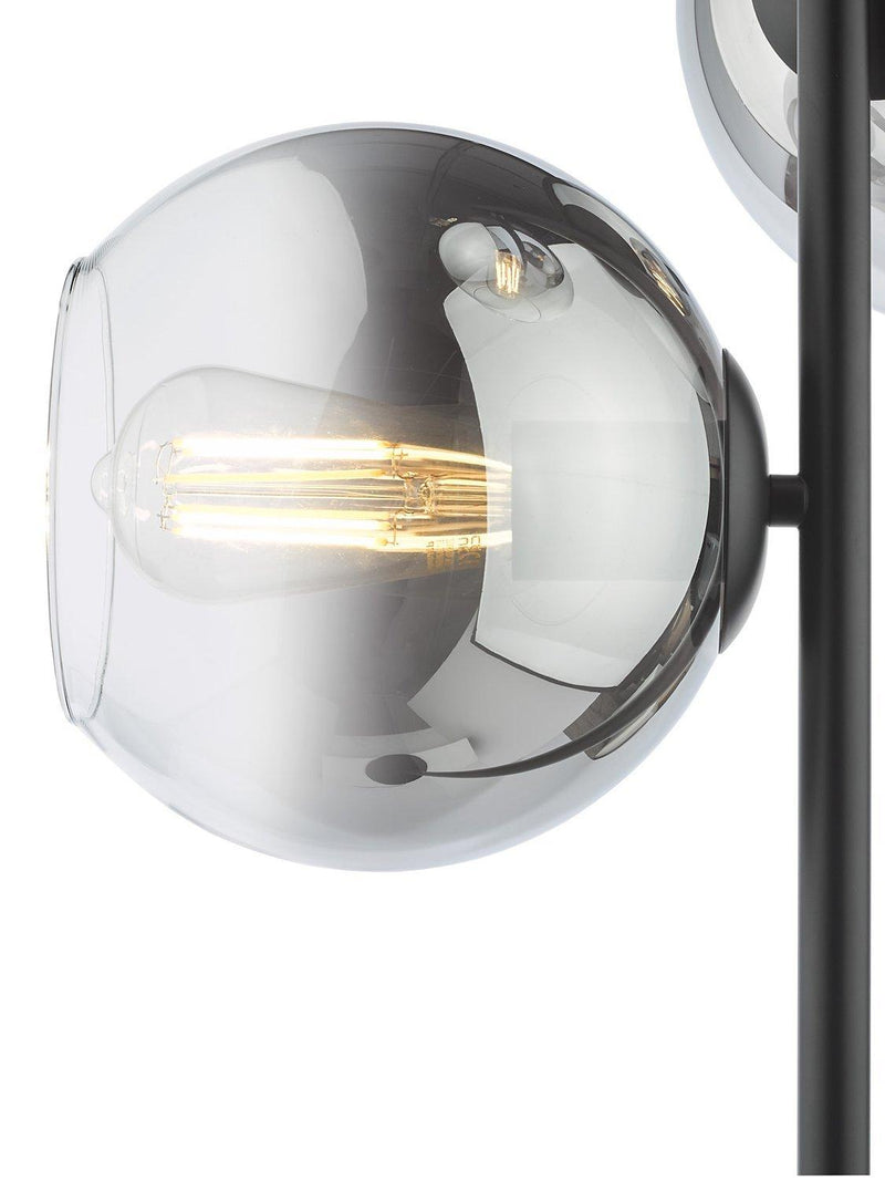 Där Lycia 3 arm mirror floor lamp medium, UK version