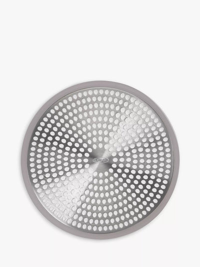 John Lewis Rust-Proof Stainless Steel Shower Drain Protector with Silicone Rim- Buy online at McGrocer