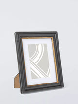 John Lewis John Lewis Georgian Wood Photo Frame & Mount, Black/Gold, 4 x 6 inches- Buy online at McGrocer