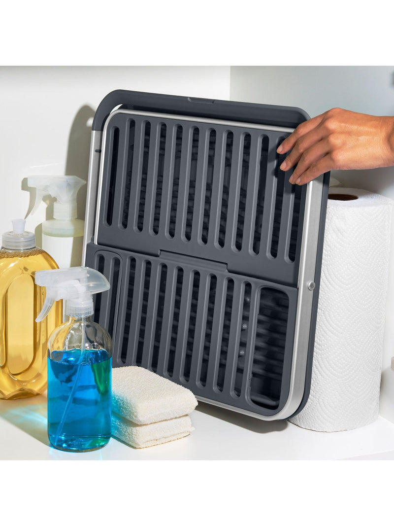 OXO Aluminium Fold Flat Dish Rack, imported from the UK