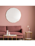 Gallery Direct Brea round wall mirror 101cm champagne - British product