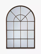 John Lewis Gallery Direct Carmel Arched Metal Frame Window Wall Mirror, 90 x 60cm- Buy online at McGrocer
