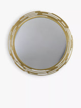 John Lewis Gallery Direct Searcy Round Metal Frame Wall Mirror, 80cm- Buy online at McGrocer