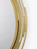 Gallery Direct round wall mirror silver-toned 80cm, imported from the UK
