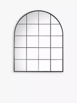 John Lewis Gallery Direct Davis Arched Metal Frame Window Wall Mirror, 95 x 76cm- Buy online at McGrocer