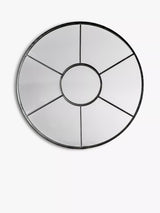 John Lewis Gallery Direct Hayward Round Metal Frame Window Wall Mirror, 60cm- Buy online at McGrocer