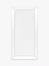 John Lewis Gallery Direct Salinas Clear/Black Full-Length Bevelled Glass Leaner Mirror, 180 x 90cm- Buy online at McGrocer