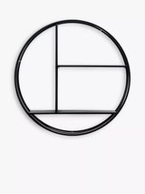 John Lewis Gallery Direct Watts Round Metal Frame Wall Shelving Unit, 74cm, Black- Buy online at McGrocer