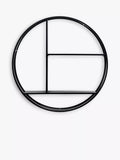 Gallery Direct round wall shelf black 74cm - British product