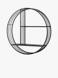 Gallery Direct round wall shelf black 74cm - British product