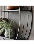 Gallery Direct round wall shelf black 74cm - British product