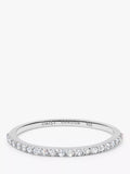 Daisy London Topaz Half Eternity Ring Silver
