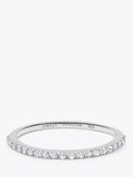 Daisy London Topaz Half Eternity Ring Silver